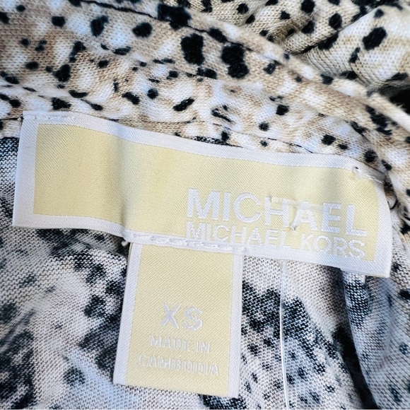 Michael Kors Animal Print Top XS NWT Retail $88 - Picture 5 of 6